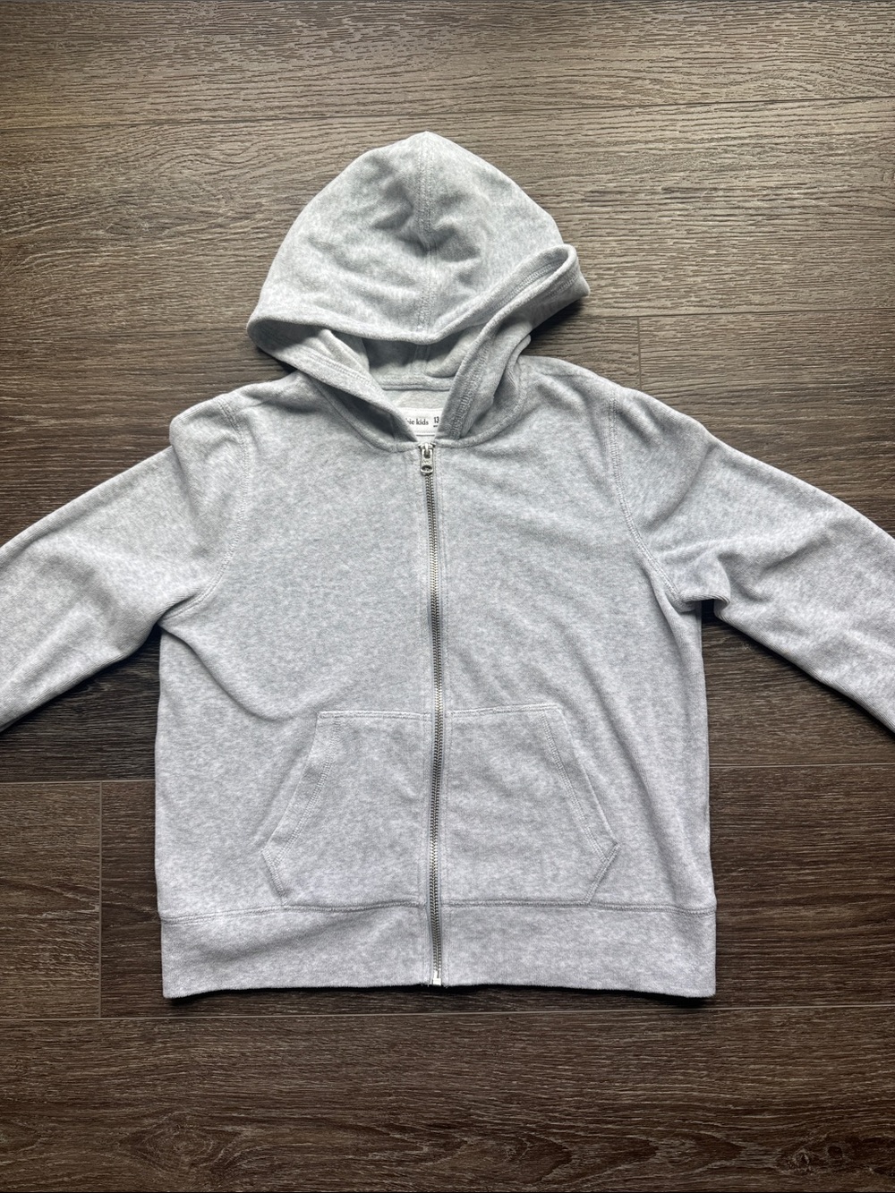 abercrombie kids Light Gray Zip-Up Hoodie